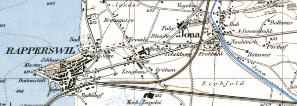 Rapperswil-Jona Siegfriedkarte 1882.PNG